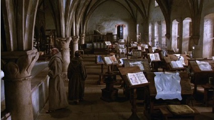 El scriptorium de la película. Constantin Film.